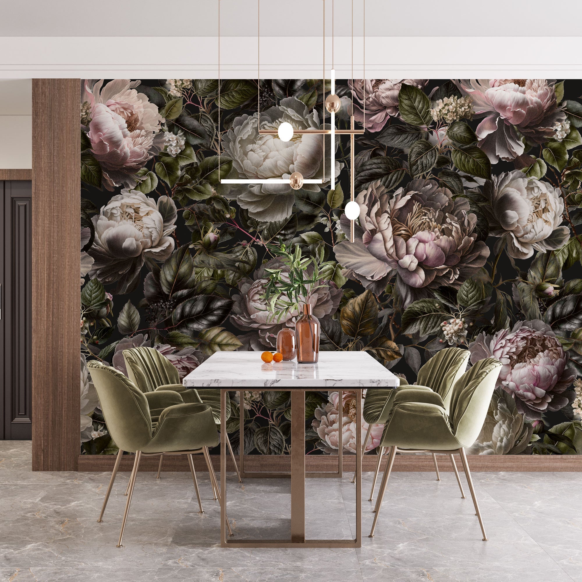 Designtapete Vintage Landschaft | Premium-Vlies (180g/m²) | einfach zu  tapezieren | individuell anpassbar | für ein nostalgisches Ambiente! – Unik  Nordic, image size:2000x2000