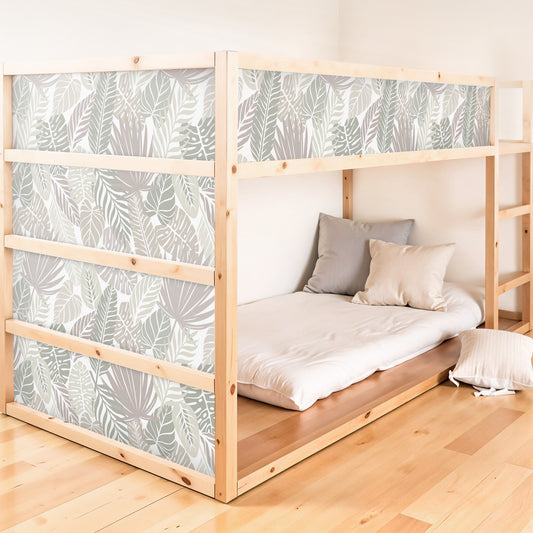 Bettaufkleber Set für IKEA Kura - Blättermuster