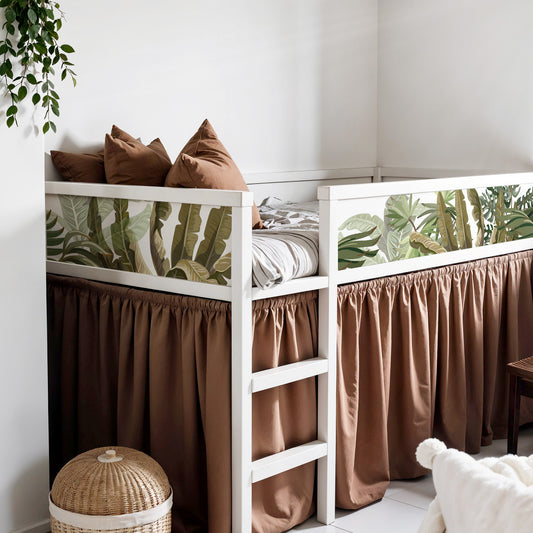 Bettaufkleber Set für IKEA Kura - Dschungelpflanzen