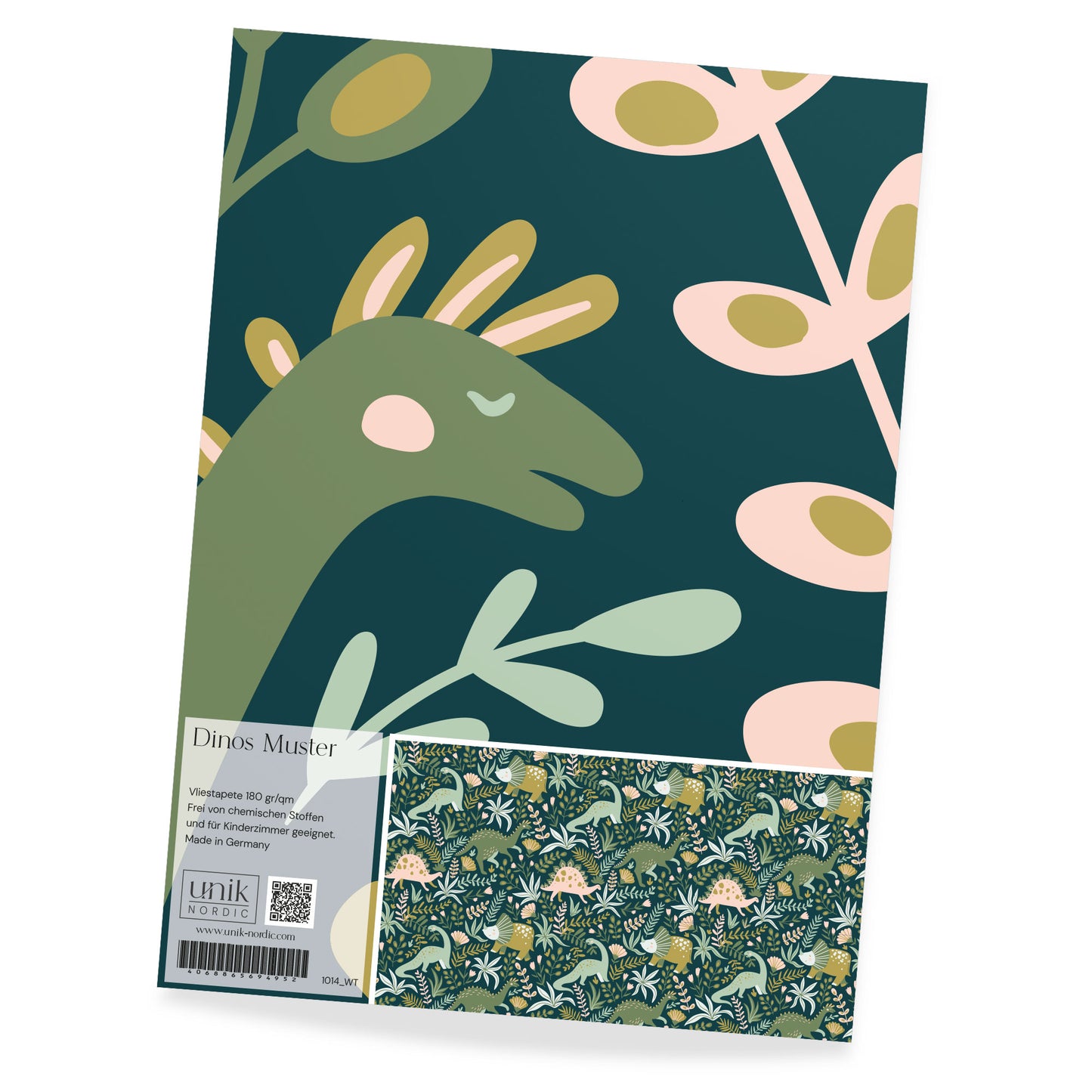 Muster Kindertapete Dinos Muster