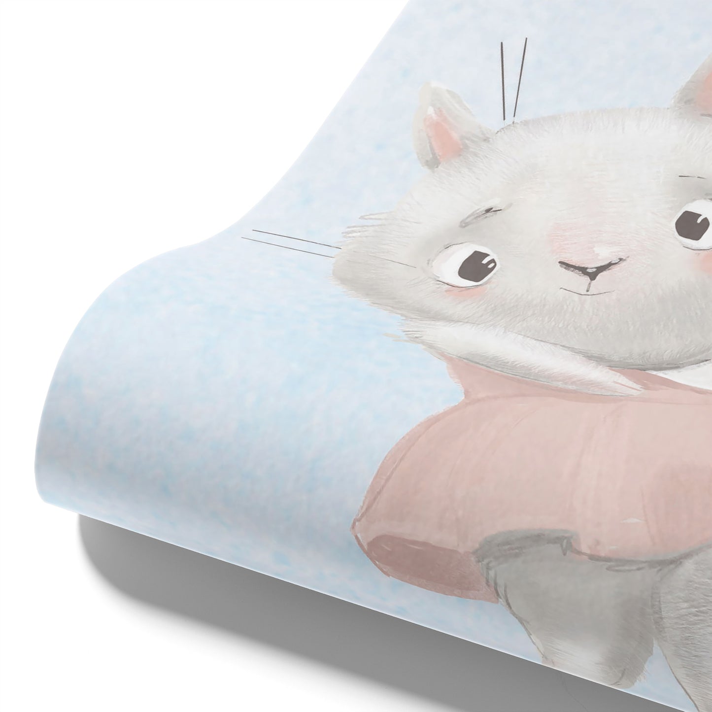 Kindertapete Berge und Tiere Aquarell