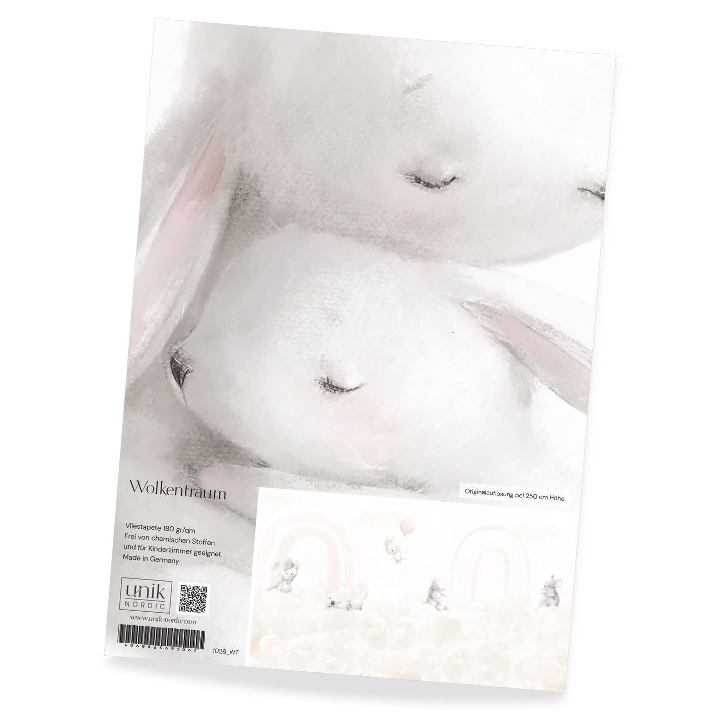 Muster Kindertapete Wolkentraum