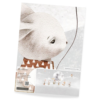 Muster Kindertapete Mondtiere