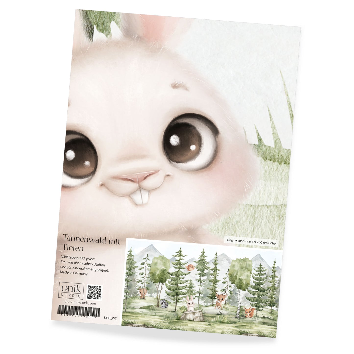Sample Children's Wallpaper Fir Forest With Animals