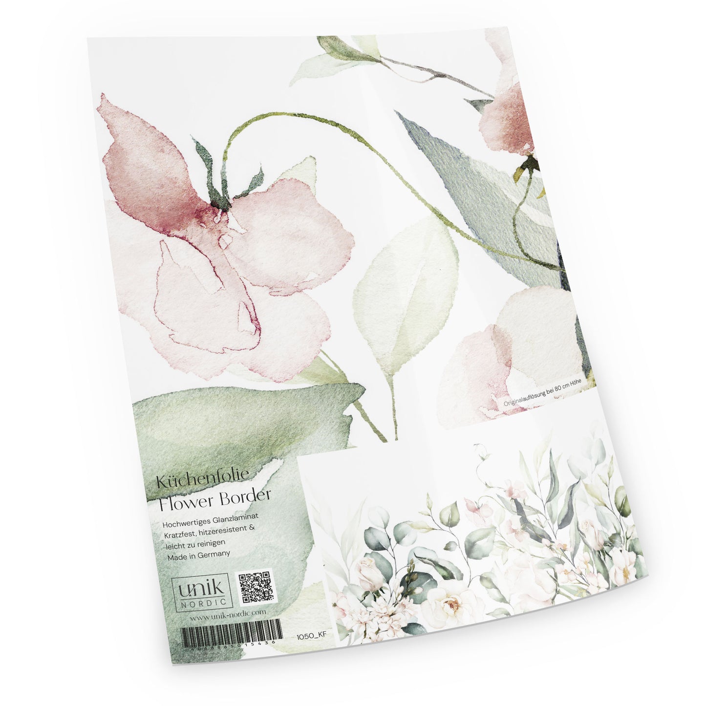 Motif de papier d'aluminium de cuisine FlowerBorder