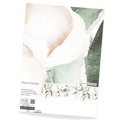Muster Fototapete FlowerBorder
