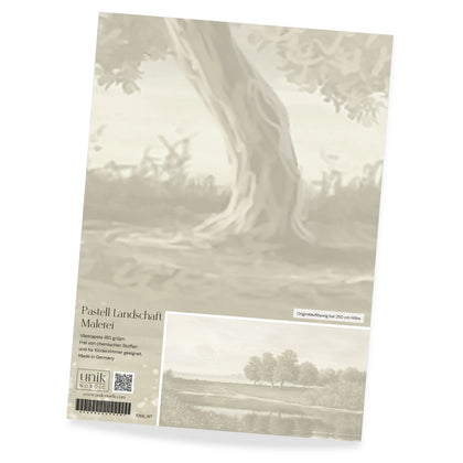 Sample Photo Wallpaper Pastel Landscape Painting