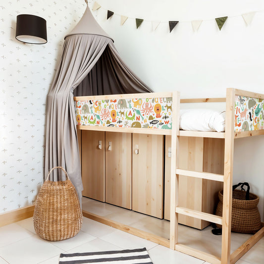 Ensemble d'autocollants de lit IKEA Kura - lettres