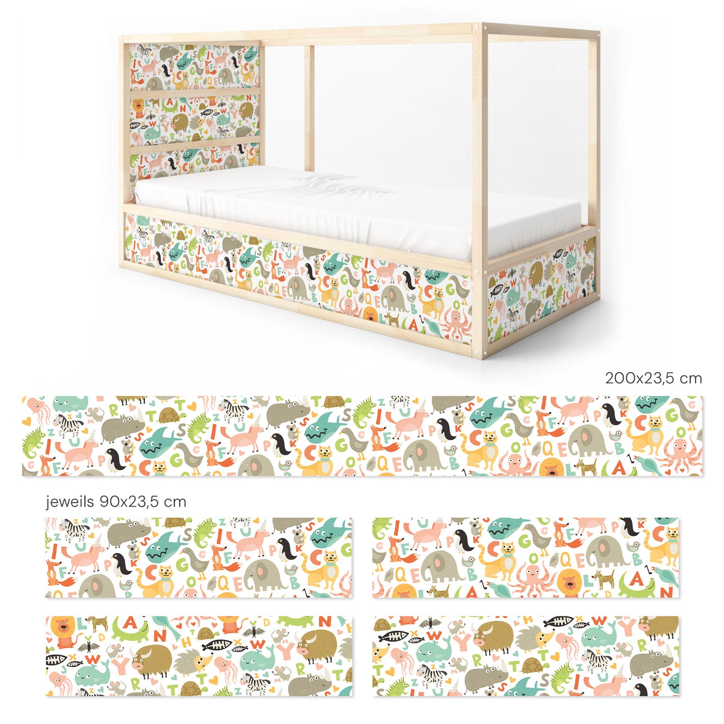 IKEA Kura Bed Sticker Set - Letters