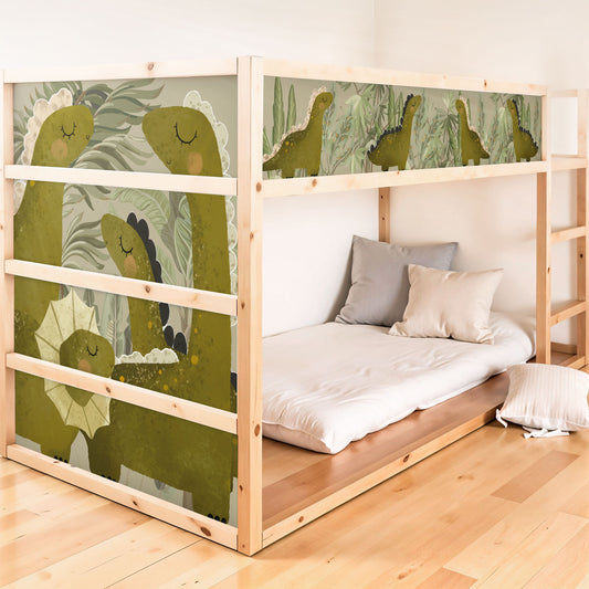 Bettaufkleber Set für IKEA Kura - Dinos