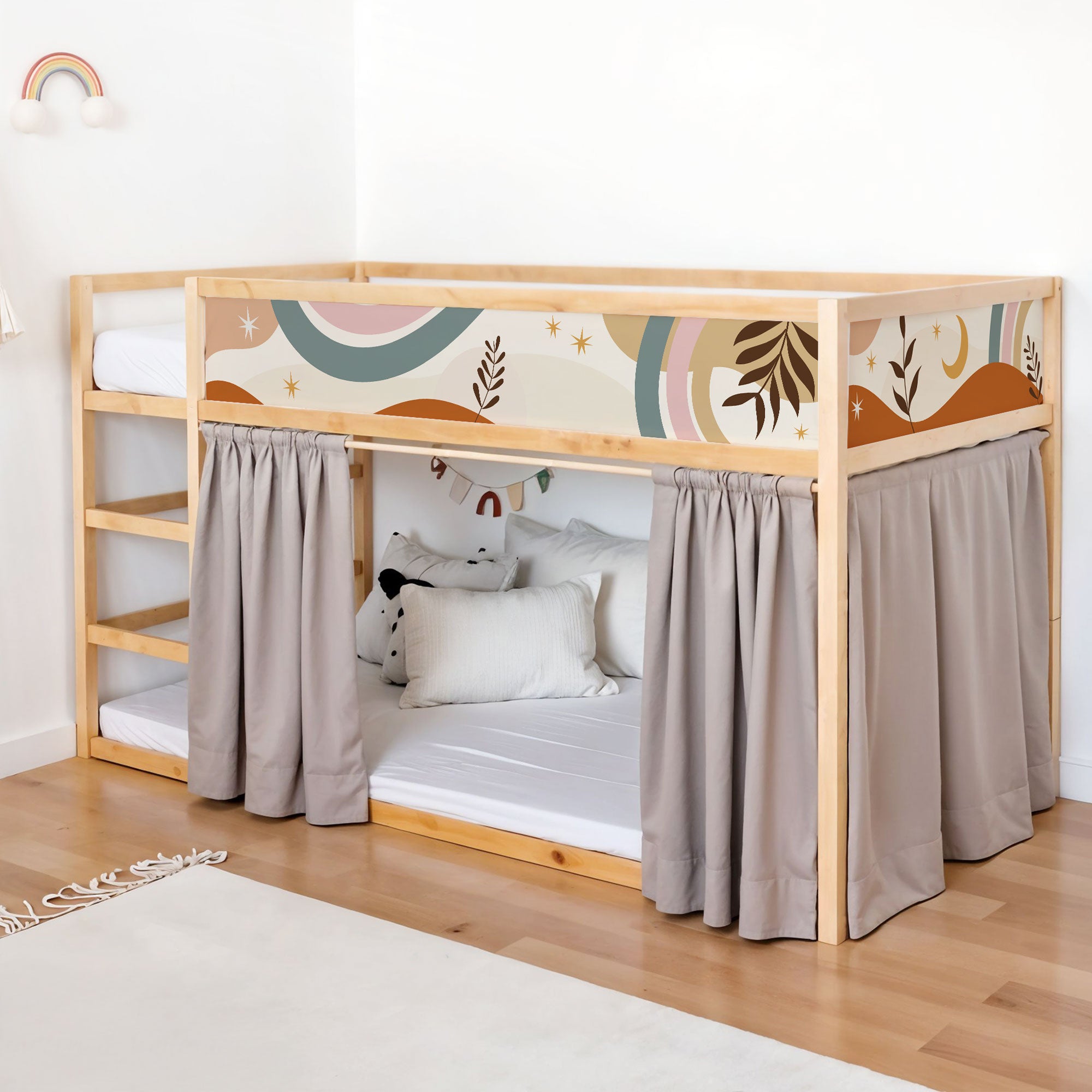 Bedroom Ikea Kura Loft Bed IKEA Kura Bed Sticker Set Boho Shapes I