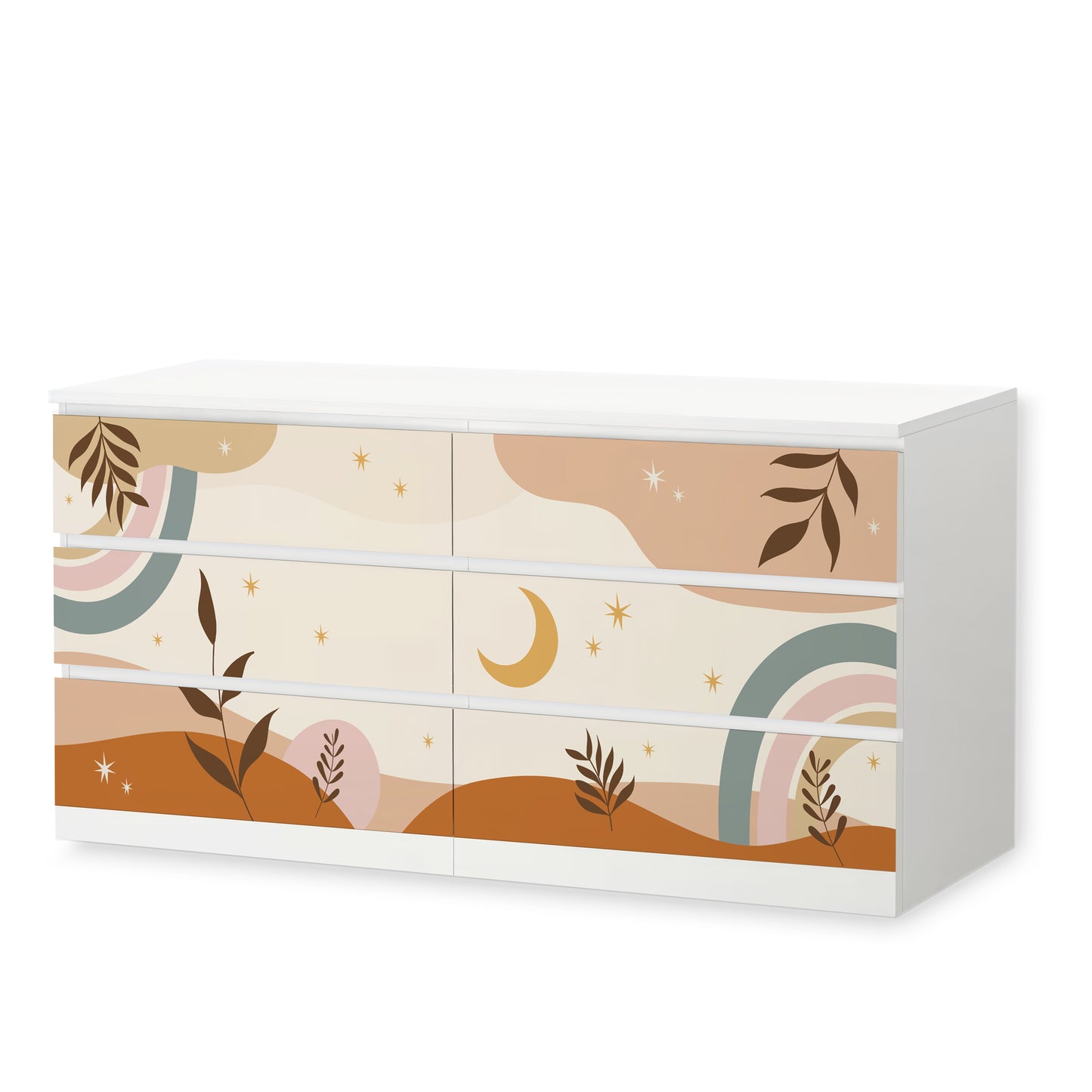 IKEA Malm Möbelfolie Boho Formen