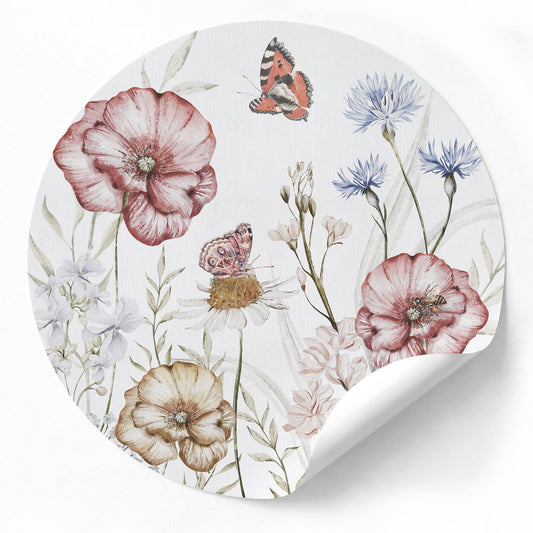 Tapetenkreis Schmetterlingsgarten