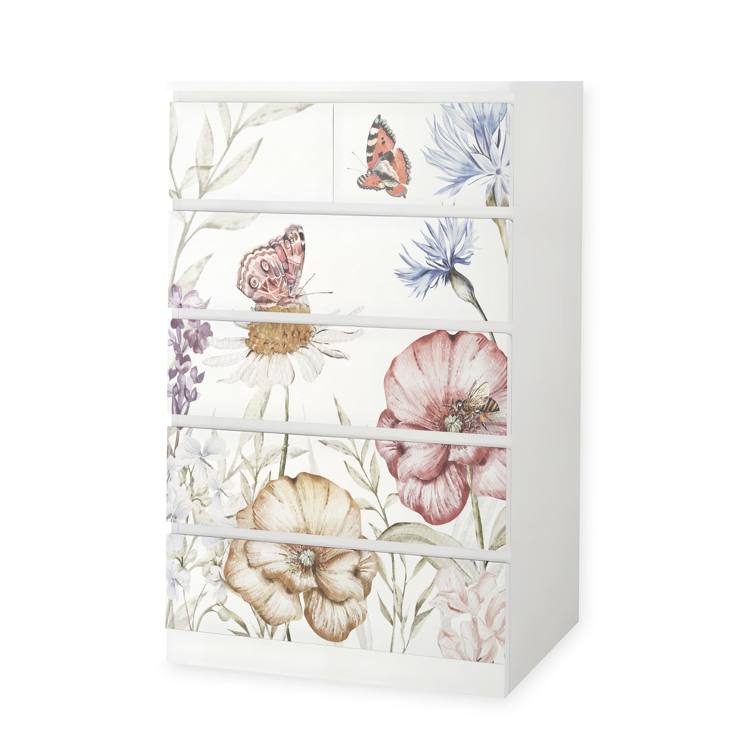 IKEA Malm Möbelfolie Schmetterlingsgarten