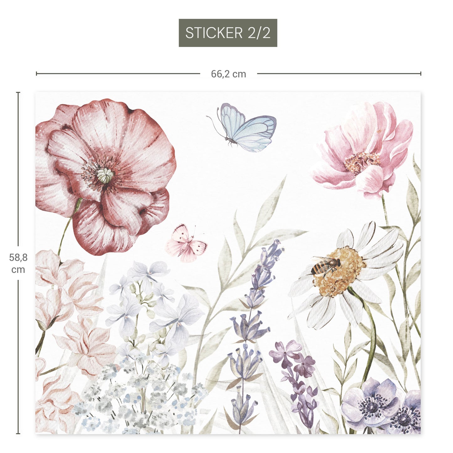 IKEA Smågöra Möbelfolien Schmetterlingsgarten