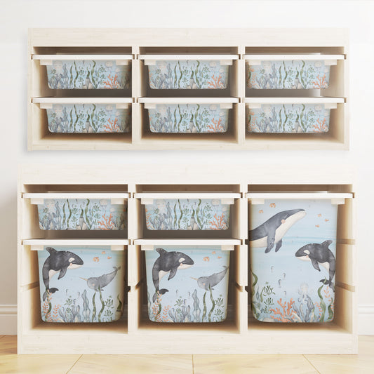 Möbelfolie für IKEA Trofast - Meeresboden