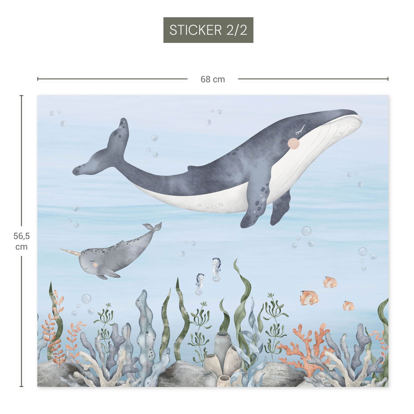 IKEA Sundvik Möbelfolien Meeresboden