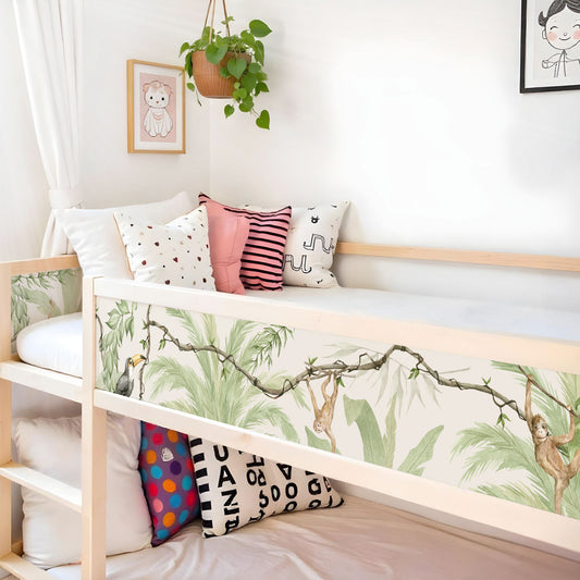 Bettaufkleber Set für IKEA Kura - Safari Aquarell