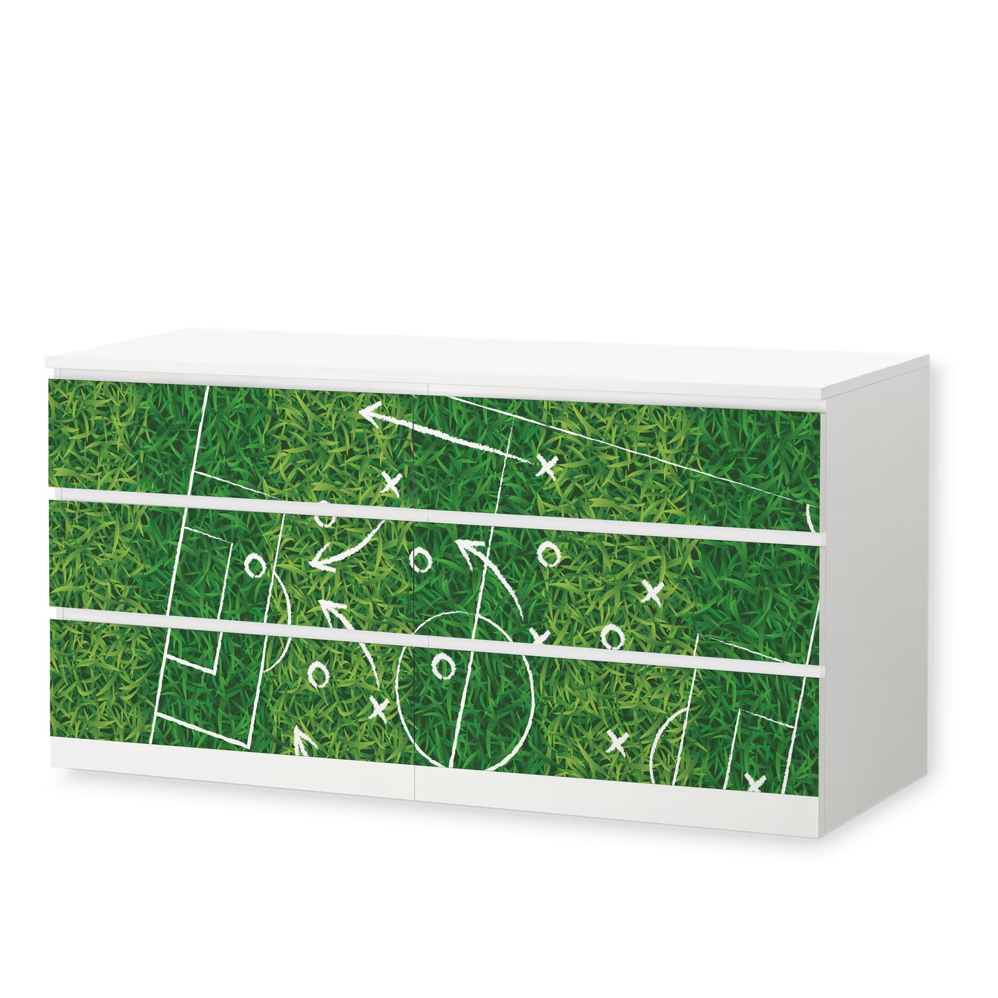 IKEA Malm Möbelfolie Fußball Rasen