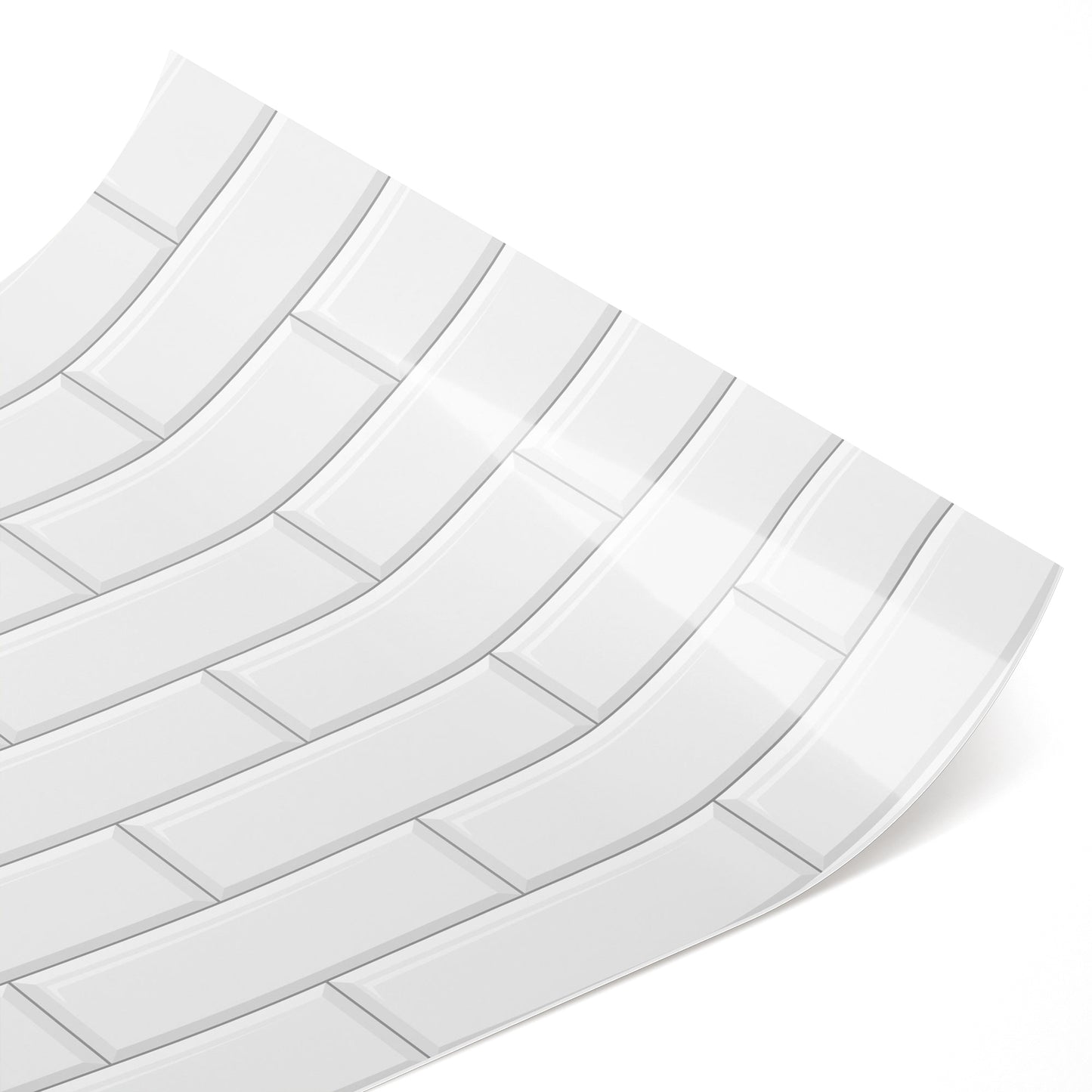 Küchenfolie Metrofliesen versetzt