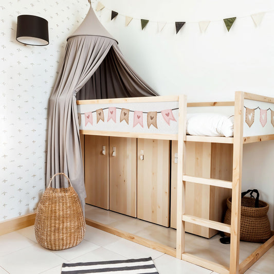 Bettaufkleber Set für IKEA Kura - Girlande