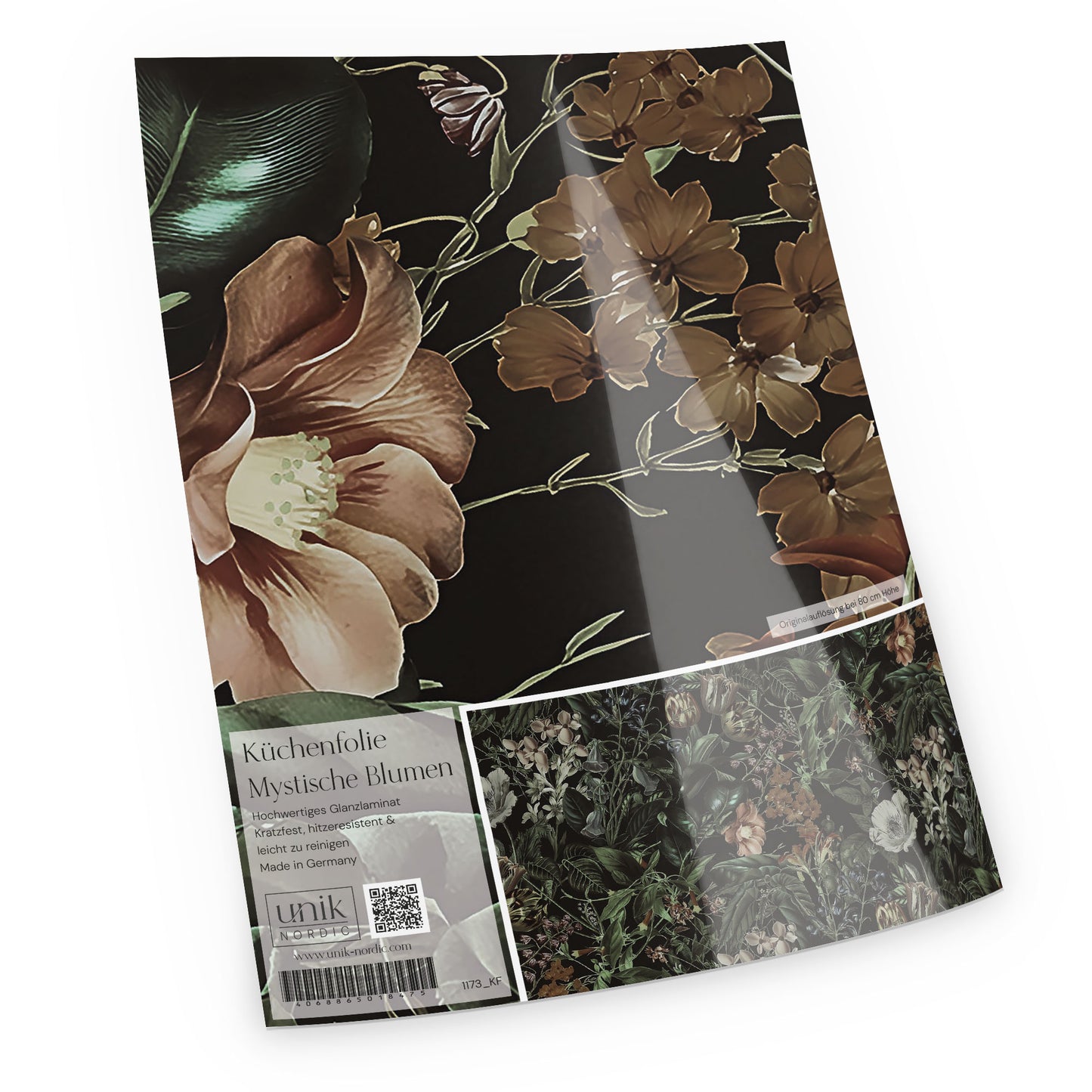 Motif de papier aluminium pour cuisine Fleurs mystiques