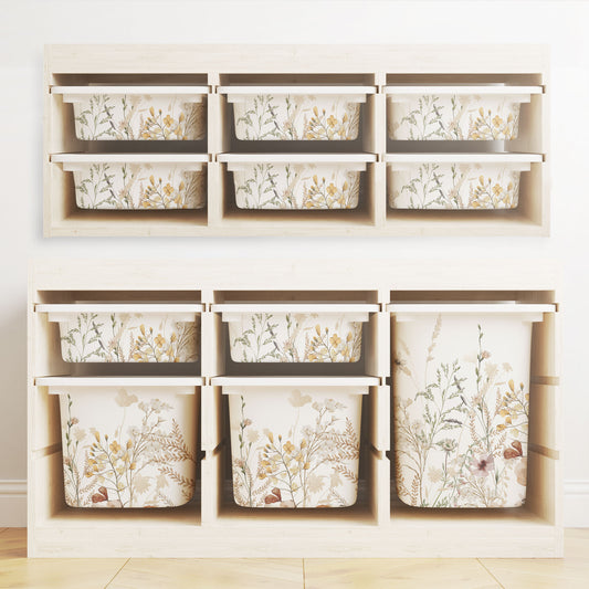 Möbelfolie für IKEA Trofast - Vintage Flower Border