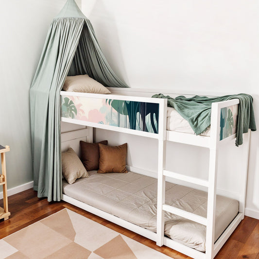 Ensemble d'autocollants pour lit IKEA Kura Hack - Jungle Pastel