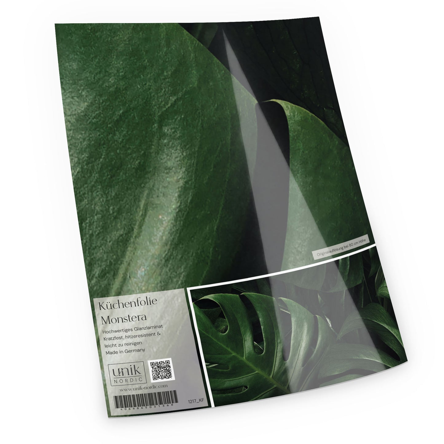 Pattern kitchen foil Monstera