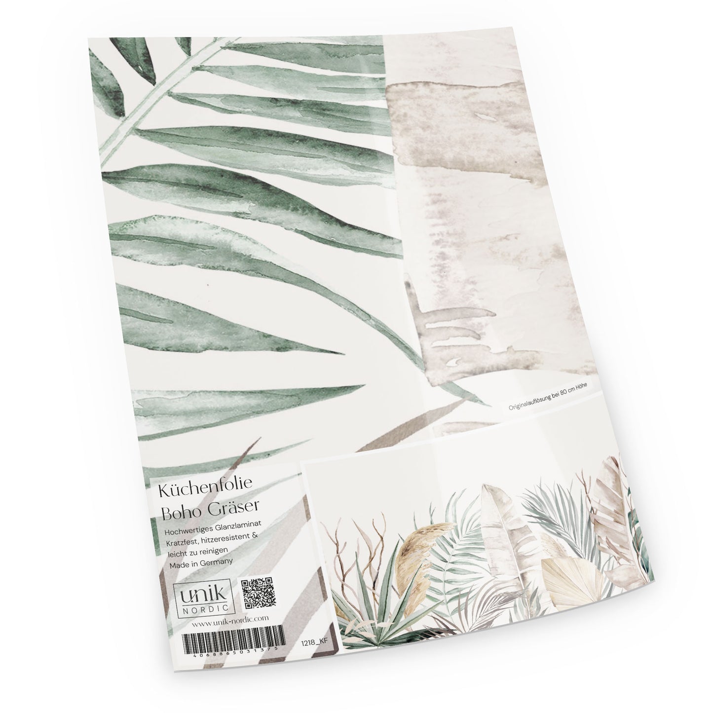 Motif de papier d'aluminium de cuisine bohème