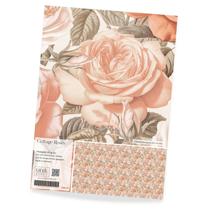 Muster Fototapete Cottage Roses