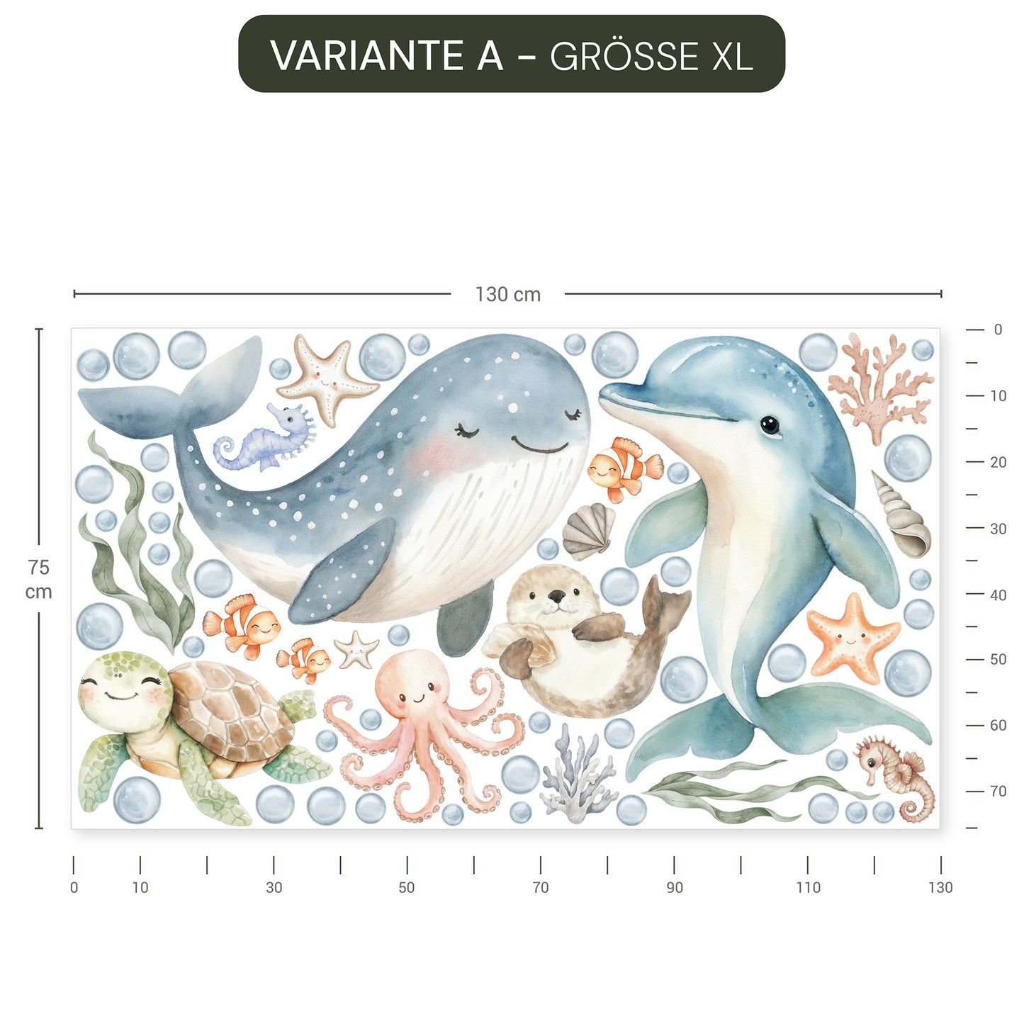 Wandsticker Ocean Friends