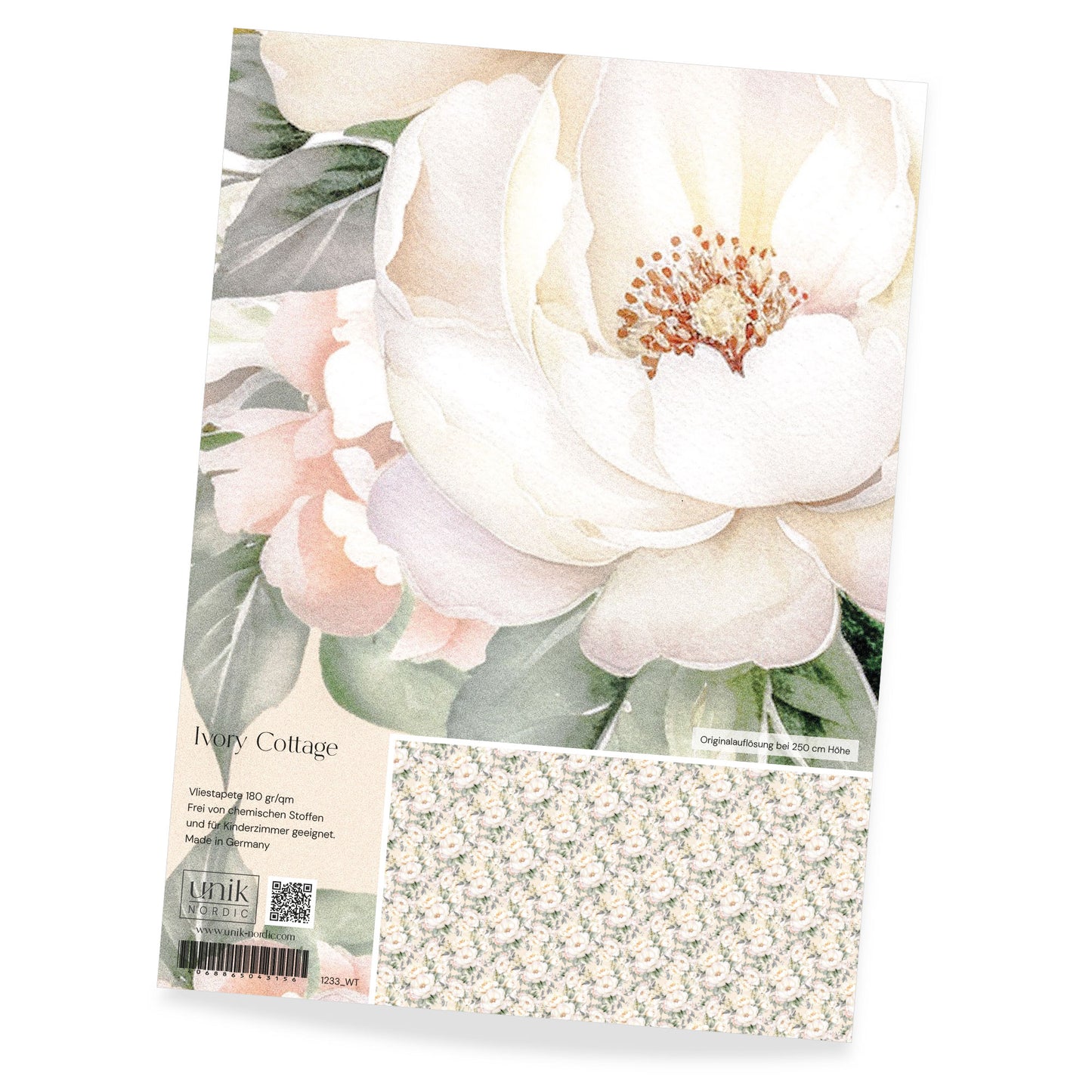 Pattern photo wallpaper Ivory Cottage