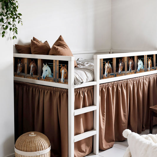 IKEA Kura Bettaufkleber Set - Pferdestall