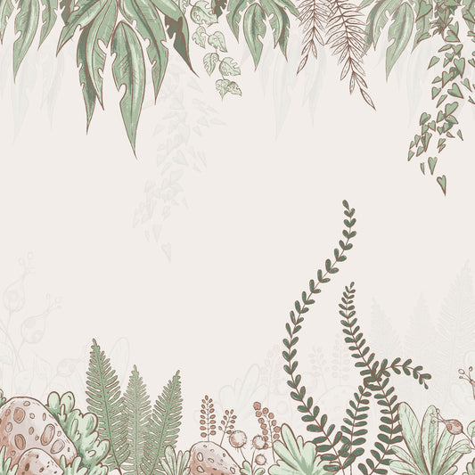 Kindertapete Comic Dschungel