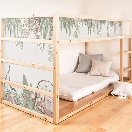 Bettaufkleber Set für IKEA Kura - Comic Dschungel