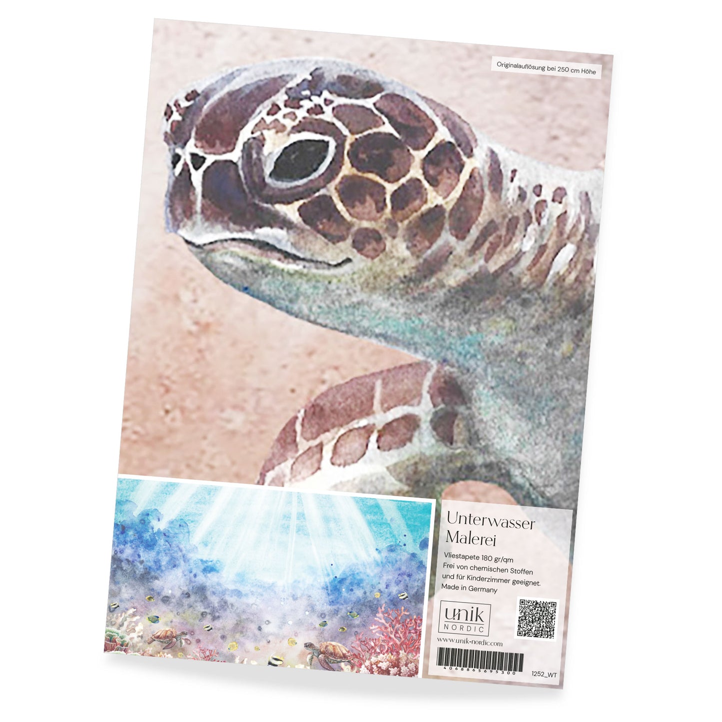 Muster Kindertapete Unterwasser Malerei