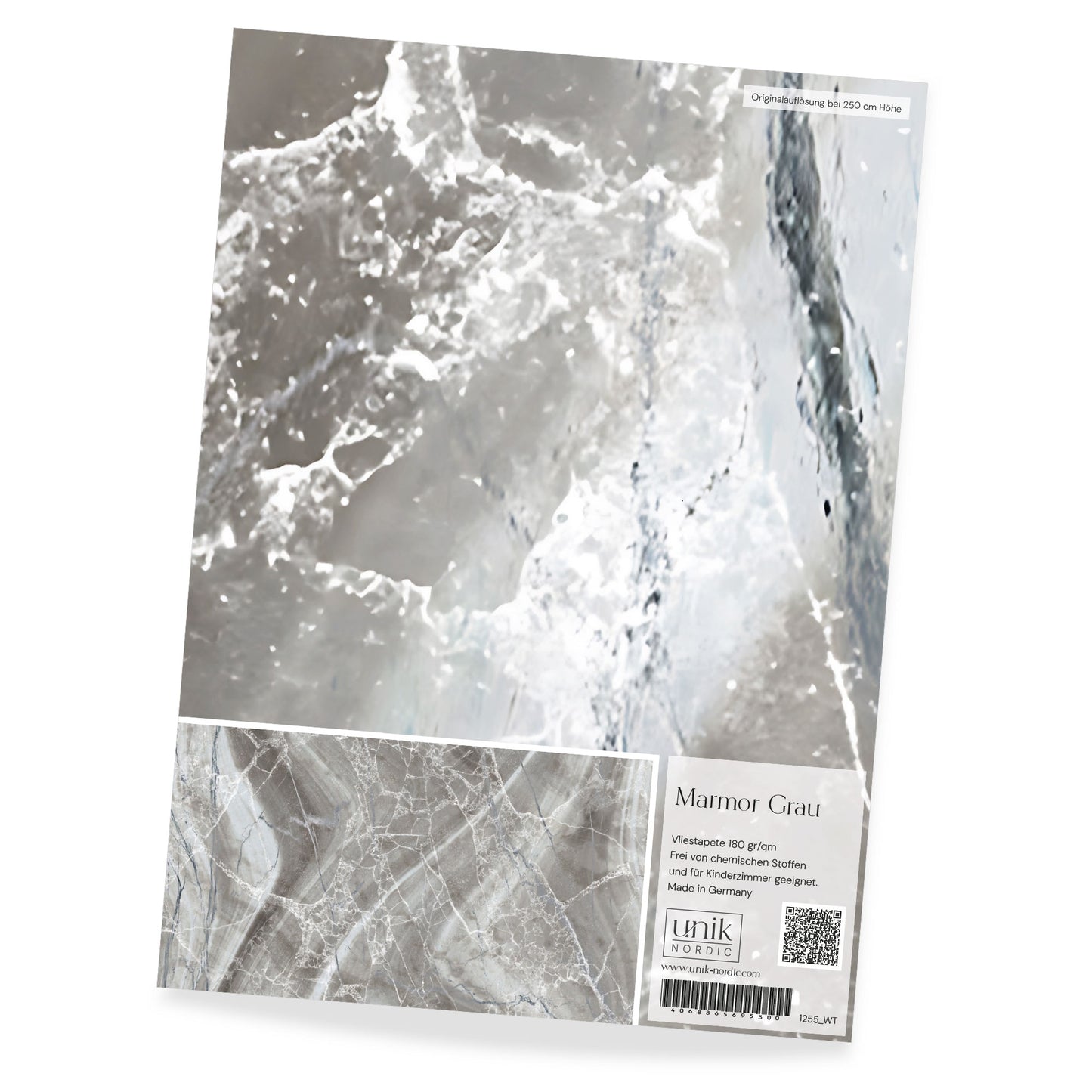 Muster Fototapete Marmor Grau