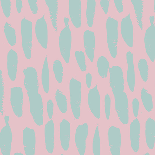 Designtapete Mint Drops