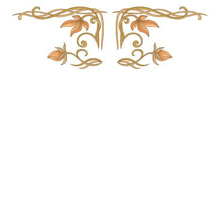 Designtapete Jugendstil Rahmen