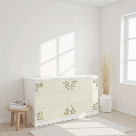 IKEA Malm Möbelfolie Jugendstil Ranken