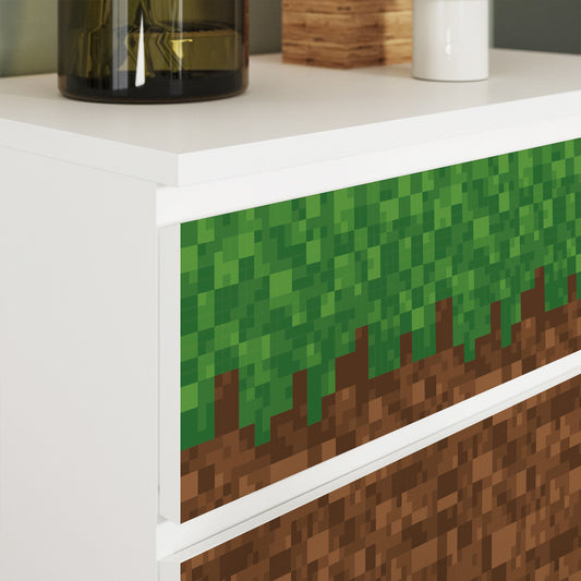 IKEA Malm Möbelfolie Block Dirt