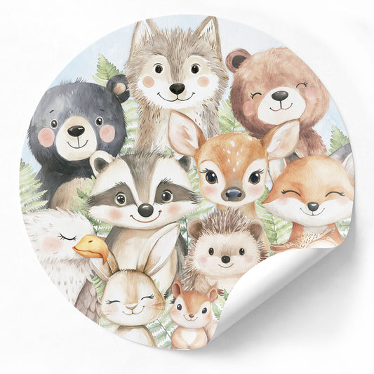 Tapetenkreis Tierfreunde Wald