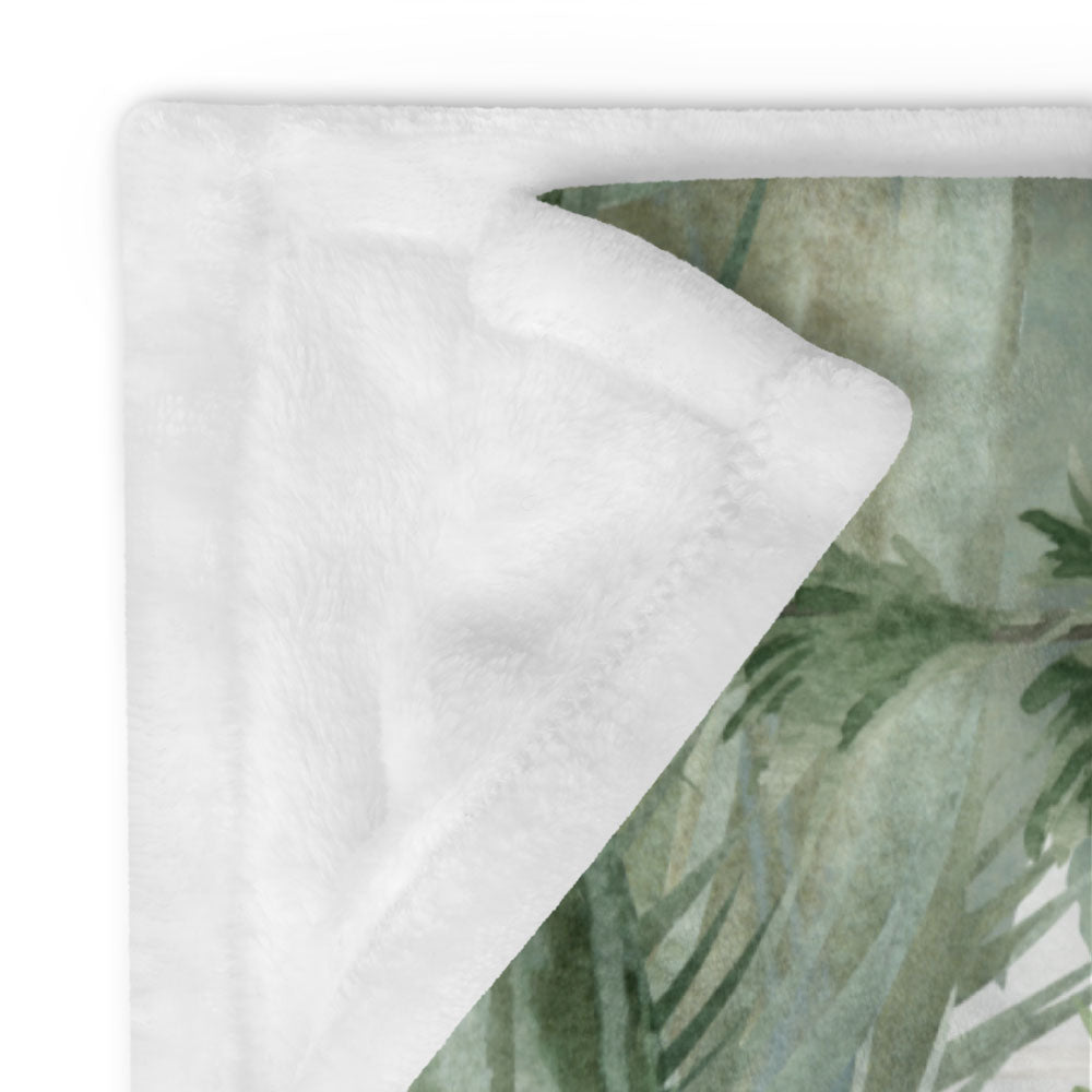 Kuscheldecke Tannenwald Aquarell