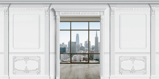 Fototapete Hintergrund Pamela Reif Videos Stuck mit weiß und Tür