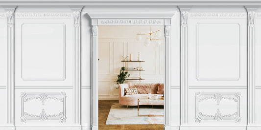 Stuck Tapete mit Tür von Pamela Reif