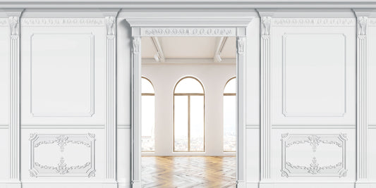 Fototapete Hintergrund Pamela Reif Videos Stuck mit weiß und Tür