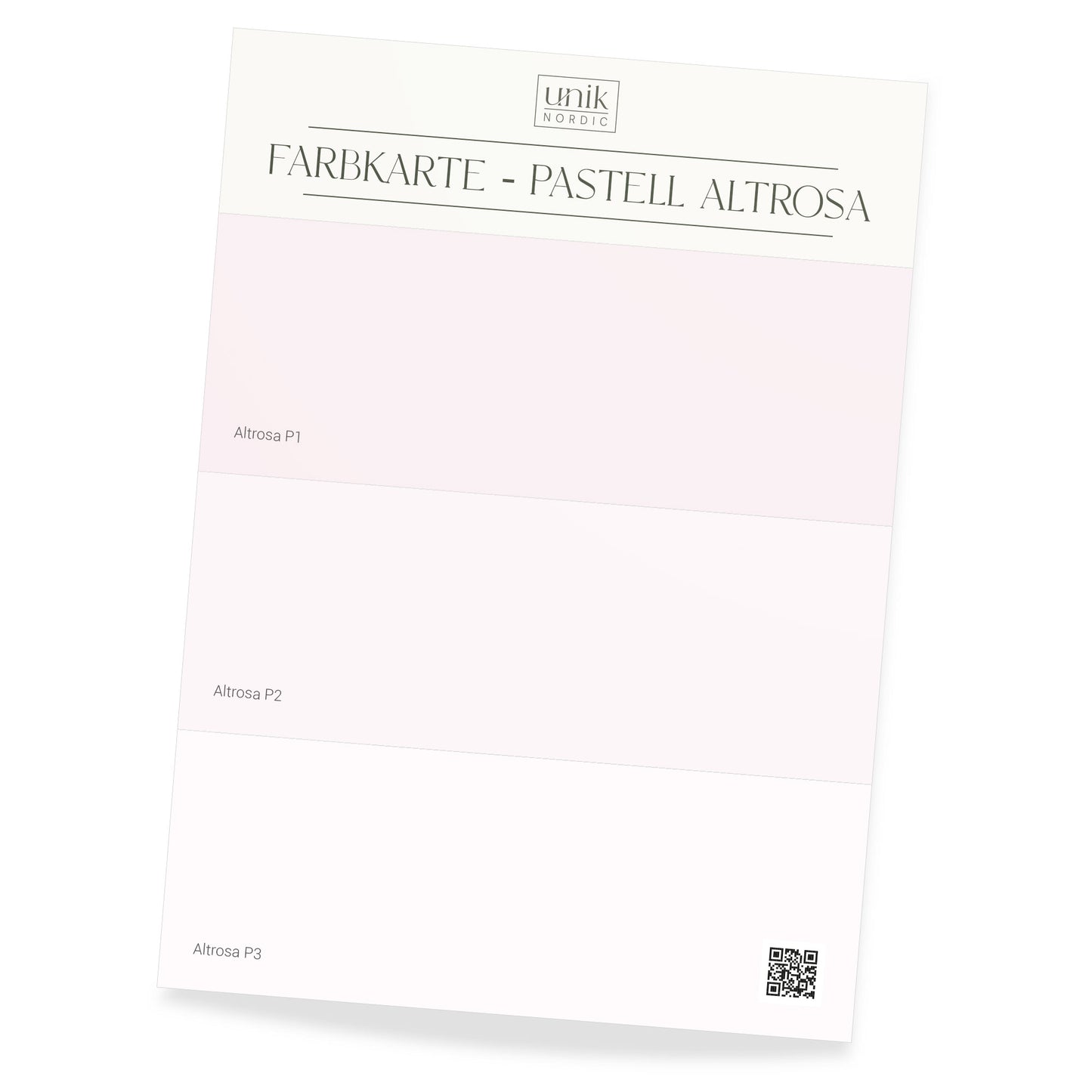 Farbkarte Pastell Altrosa