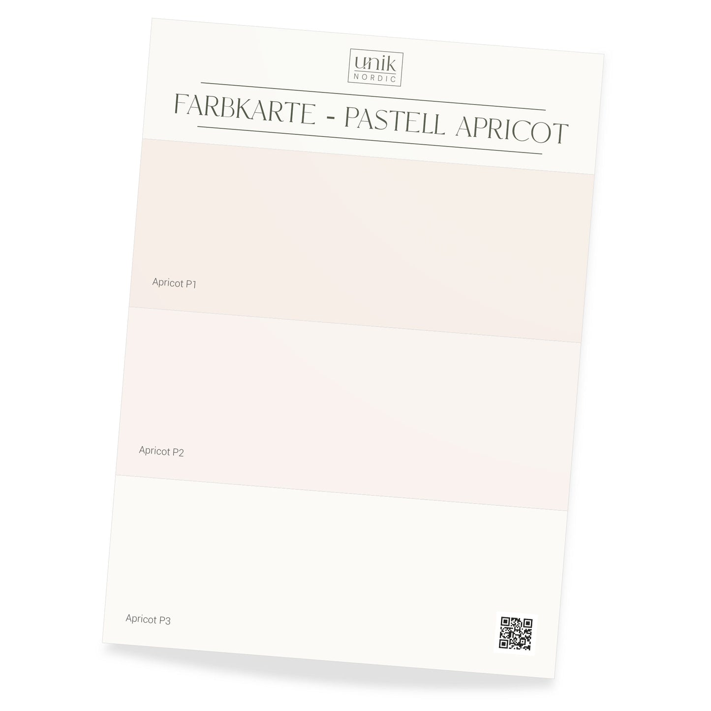 Color chart Pastel Apricot