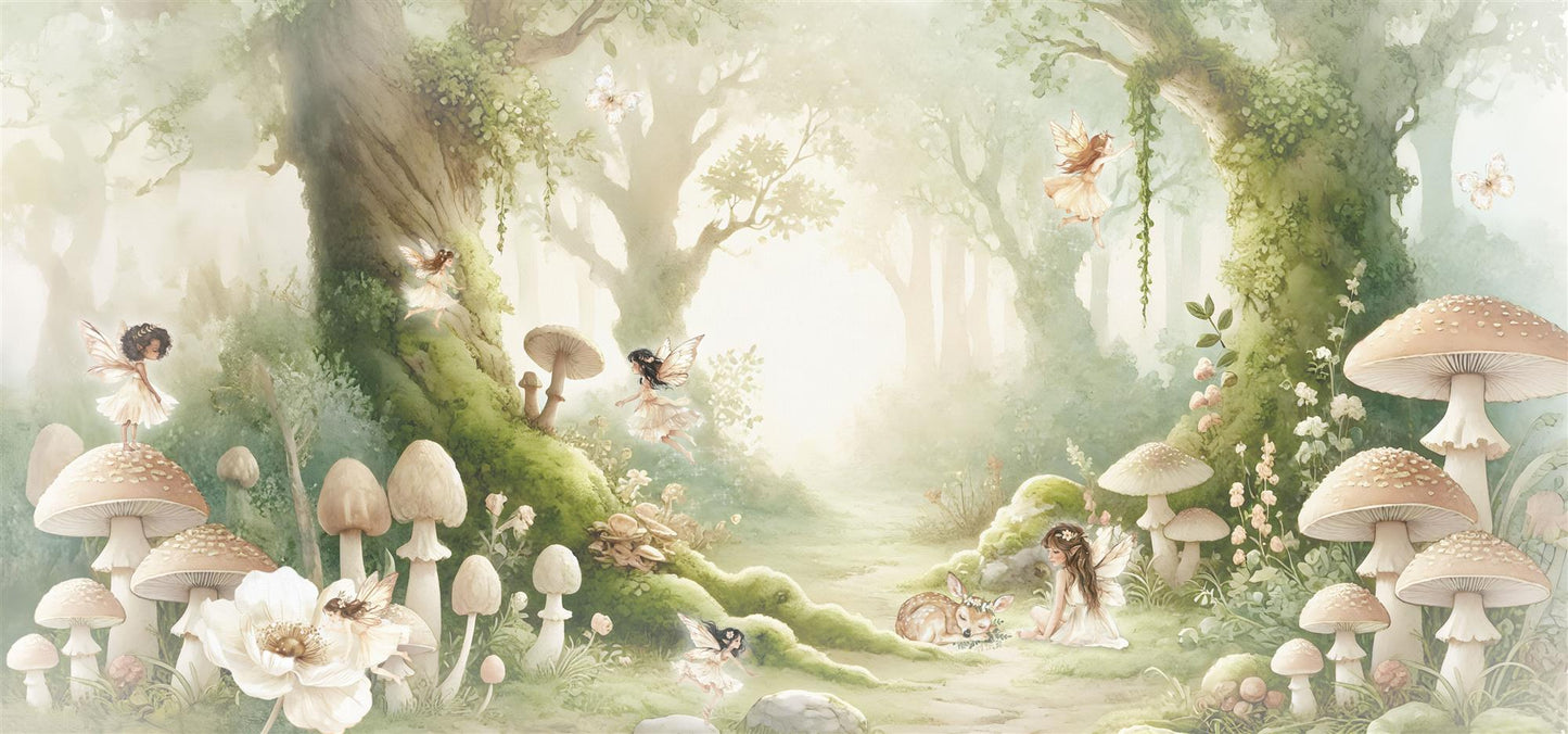 Papier peint pour enfants Forêt des fées